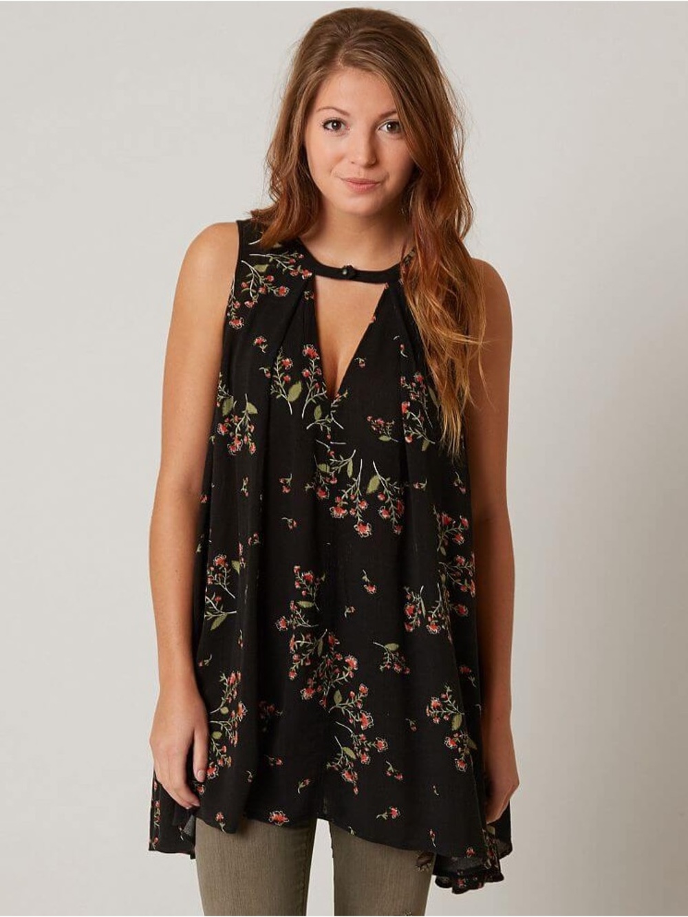Free People Tree Swing Tank Top SZ S